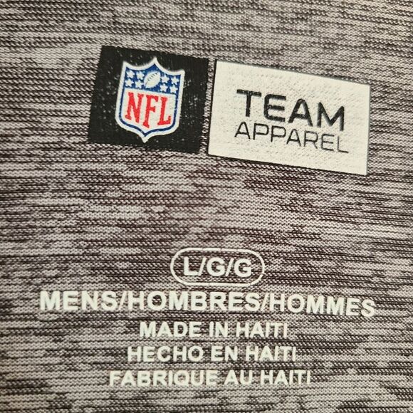 nfl kansas city chiefs football tshirt grey mens size L - Picture 4 of 4